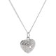 thumbnail image 3 of mujeres de moda en forma de corazón collar colgante, cadena de diamantes, joyas, platino, 3 of 5
