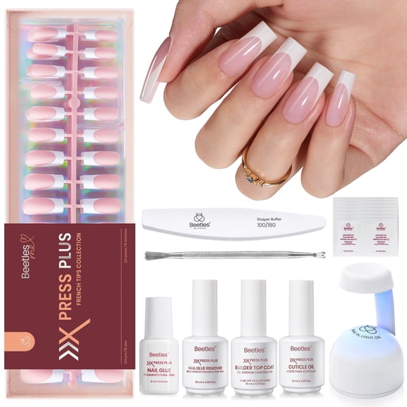 Kit Press On Nails Beetles X Press Plus Rose French Pink