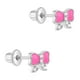 thumbnail image 1 of Aros lazo esmaltados de plata 925 con circonia para bebes y niñas, 1 of 2
