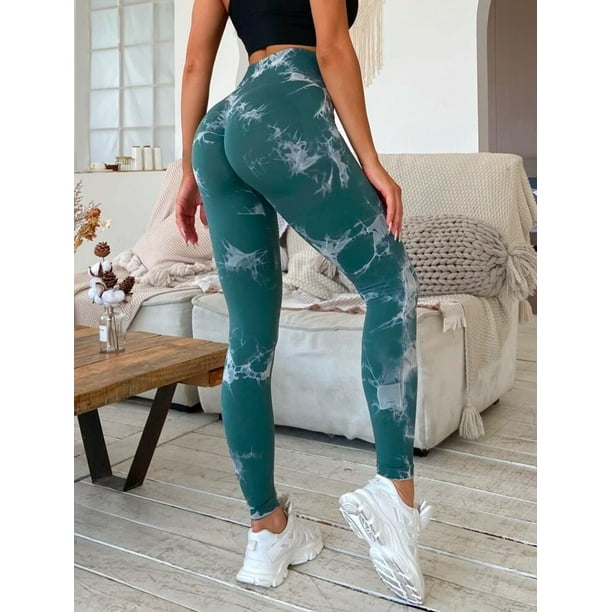 Calza Deportiva Mujer Estampado Tie Dye Levanta Glúteos
