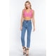 thumbnail image 5 of Top CCwholesalesclothings Textured Crop Sweater Wild Pink, 5 of 5