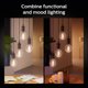 thumbnail image 3 of Bombilla LED Philips Hue Smart de filamento G40 de 60 W, color blanco, 3 of 6