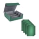 thumbnail image 3 of Caja De Baraja De Cartas Coleccionables, Juguete De Recolección Con Cierre Magnético, Almacenamiento De Cartas De Juego, Verde Y Gris, 3 of 5