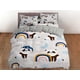 thumbnail image 2 of Panda boho arco iris funda nórdica niños, juego de cama completo, rey, reina, dormitorio, 2 of 3