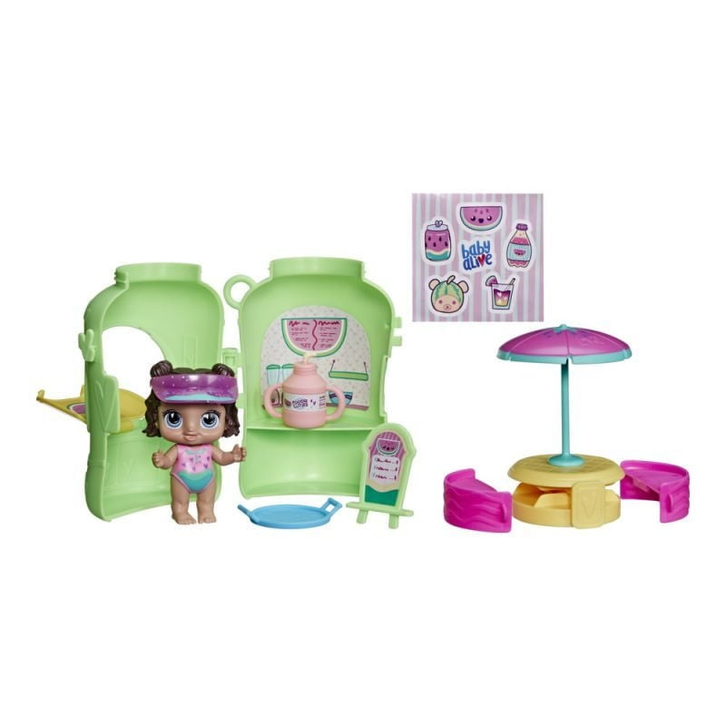 Muñeca Baby Alive Foodie Cuties Serie Sol 1 Biberón