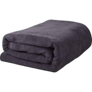 Aura Zeus - Toallon Grande De Baño Negro 100 X 140 Microfibra Playa De Mano Az