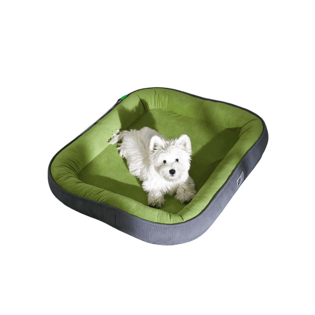 Crusec - Cama Para Mascotas Bordes Acolchados Tamaño Mediano L