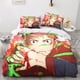 thumbnail image 2 of Juego de ropa de cama Jujutsu Kaisen, funda nórdica con cierre de cremallera, juego de funda de edredón de anime para adolescentes, niños, niñas y adultos, juego de 3 piezas de microfibra du, 2 of 3