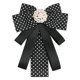 thumbnail image 1 of INSPIRE CHIC Lazos de Mujer Lunares Cinta Decoración de Cuello de Camisa Broche Pin Negro, 1 of 4