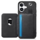 thumbnail image 3 of Funda Billetera Tejida para iPhone 16 Plus con Soporte y Tarjetero Negro, 3 of 4