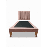 Muebles New - Cama De Plaza Lineal Palo Rosa Felpa
