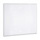 thumbnail image 1 of Placa de pared metálica TayMac WW-BBB de tres contactos, color blanco, 1 of 4