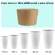 thumbnail image 4 of Fundas Para Tazas De Café Kraft Desechables De 30 A 710 Ml Paquete De 1000, 4 of 7