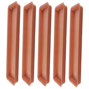 Magideal - 5 Uds Platillos Para Plantas Bandejas Para Plantas Maceta Bandejas Para Flores Bandeja De Drenaje Para Balcón Alféizar De Ventana Jardín Interior Y Ex Rojo