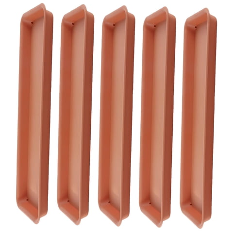 Magideal - 5 Uds Platillos Para Plantas Bandejas Para Plantas Maceta Bandejas Para Flores Bandeja De Drenaje Para Balcón Alféizar De Ventana Jardín Interior Y Ex Rojo