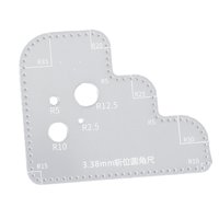 Magideal - Herramienta De Posicionamiento De Cuero, Plantilla De Círculo De Acrílico Portátil Transparente De Dibujo De Artesanía De Cuero Diy, Para Manualidades 338 Mm