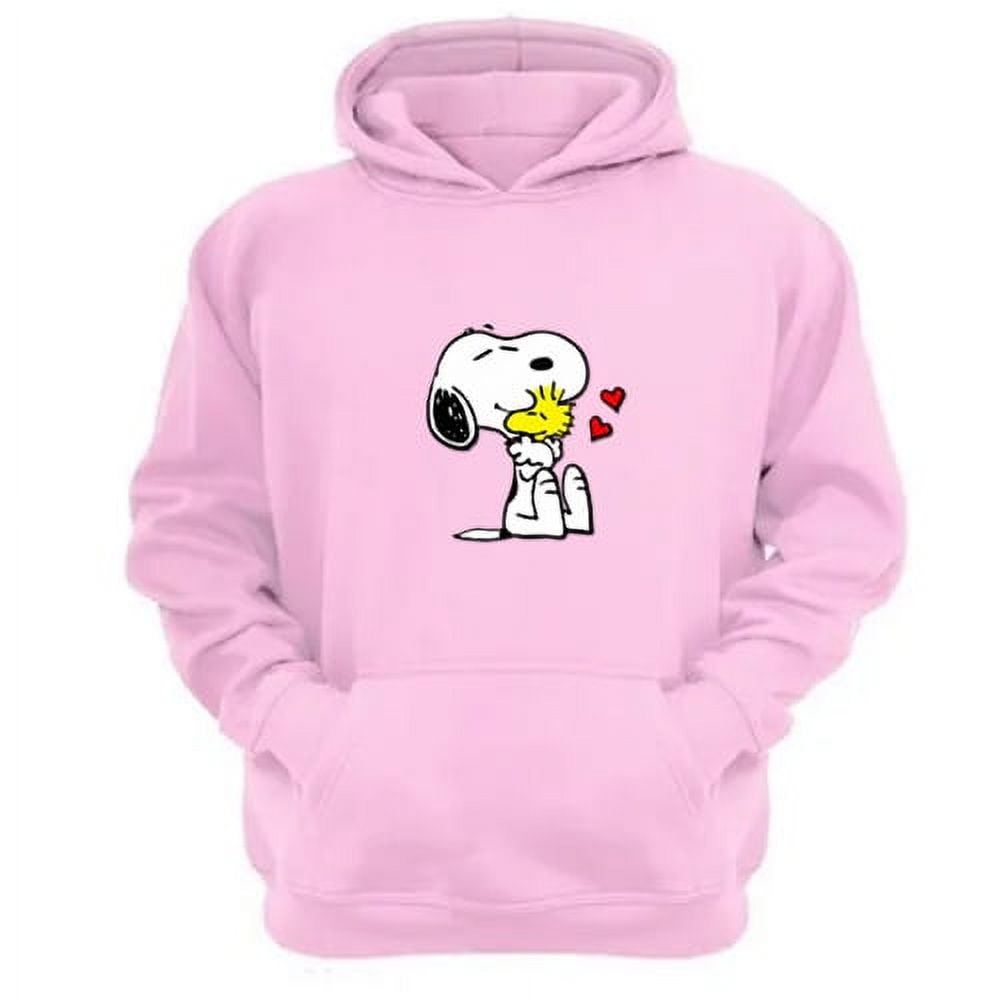 Genérico - Polerón Canguro Snoopy Rosa Talla Xl Unisex