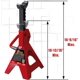 thumbnail image 2 of Soportes para Gato BIG RED 2 Toneladas (4000 lb) Rojo – Pack de 2, 2 of 7