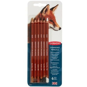 Set 6 Lápices De Colores Derwent Drawing