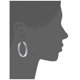 thumbnail image 3 of Aros GUESS de Alambre Multitexturizado en Tono Plateado, 3 of 3