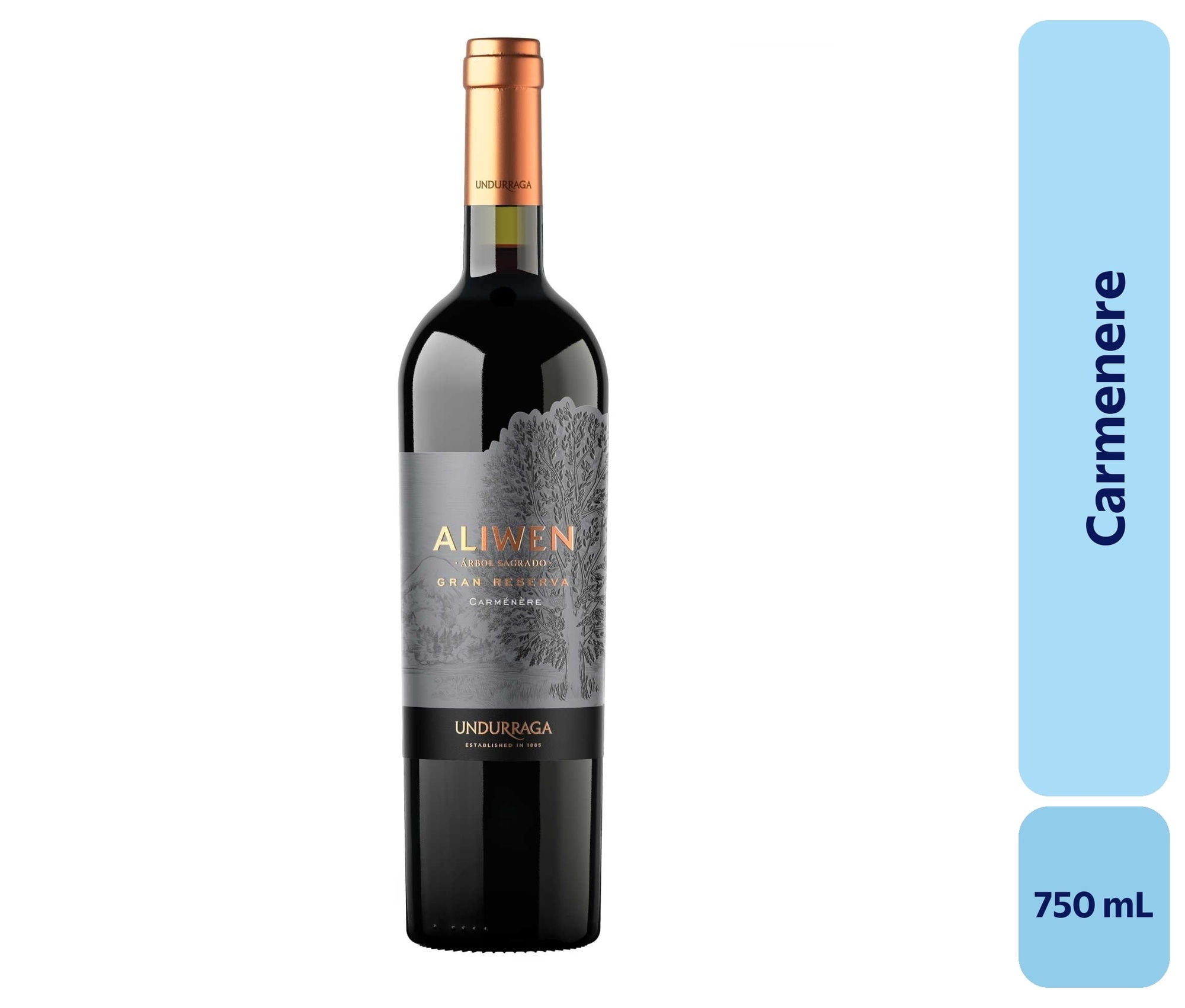 Vino Carménère Botella 750 mL Undurraga