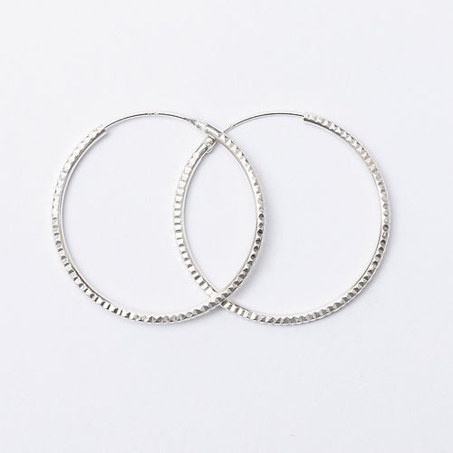 La Garza - Aros Mujer Plata Argolla Perfilada