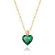 thumbnail image 1 of Collar MIDDLUX 41 cm Corazón de Esmeralda con Acabado en Oro de 18k, 1 of 9