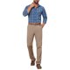 thumbnail image 2 of INSPIRE CHIC Camisa de Vestir de Manga Larga a Cuadros para Hombre, Cuello de Punta, Camisa de Botones a Cuadros L Azul Oscuro, 2 of 6