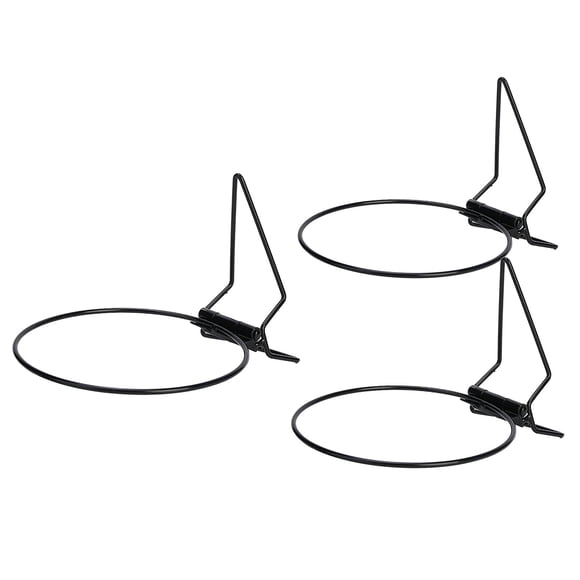 3 Unid / Set Bastidores De Plantas De Hierro Valla Barandilla De Pared Soporte Para Macetas Perchas Porche 17 Cm