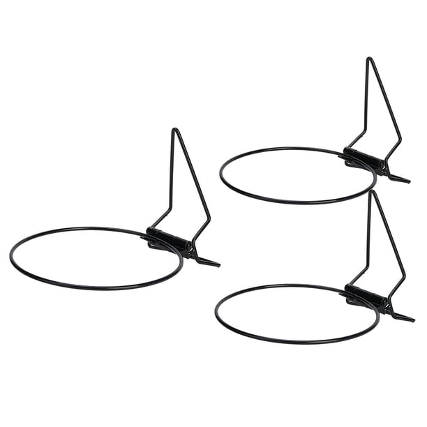 3 Unid / Set Bastidores De Plantas De Hierro Valla Barandilla De Pared Soporte Para Macetas Perchas Porche 17 Cm