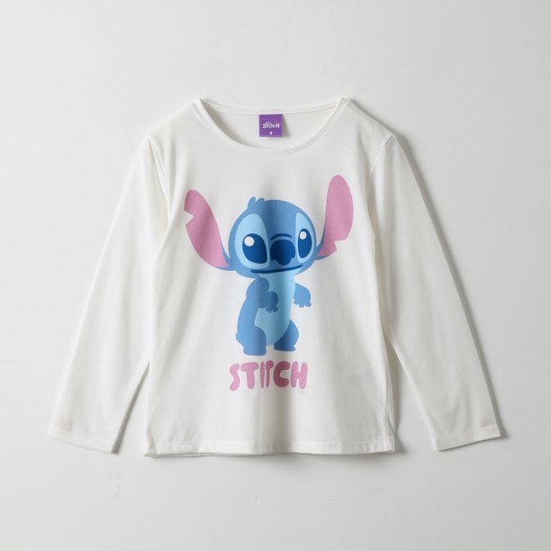 Polera Manga Larga Niña Lilo & Stitch Classics Blanco Disney