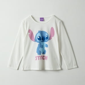 Polera Manga Larga Niña Lilo & Stitch Classics Blanco Disney