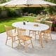 thumbnail image 1 of Extensible table,DINING TABLE,OFFICE TABLE,COFFEE TABLE,wood leg,100/140/180x100x75cm, 1 of 3