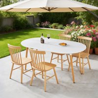 M&Ms - Extensible Table,Dining Table,Office Table,Coffee Table,Wood Leg,100/140/180X100X75Cm