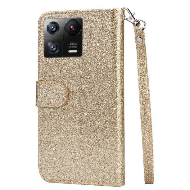 Funda para FOXDOCK Elegante funda Xiaomi 13 Glitter con cremallera-Ideal para el uso diario