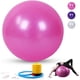 thumbnail image 1 of Pelota de yoga de 75 cm, ideal para fitness, estabilidad, equilibrio y parto, con diseño antiestallido de calidad profesional, ideal para pilates, core y entrenamiento con bomba rápida, ideal para gim, 1 of 7