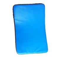 Magideal - Almohadilla De Boxeo, Escudo De Patada De Muay Thai, Objetivo De Mano Para Pie De Karate, Escudo De Ataque De Kickboxing Curvo Para Muay Thai Mma Azul
