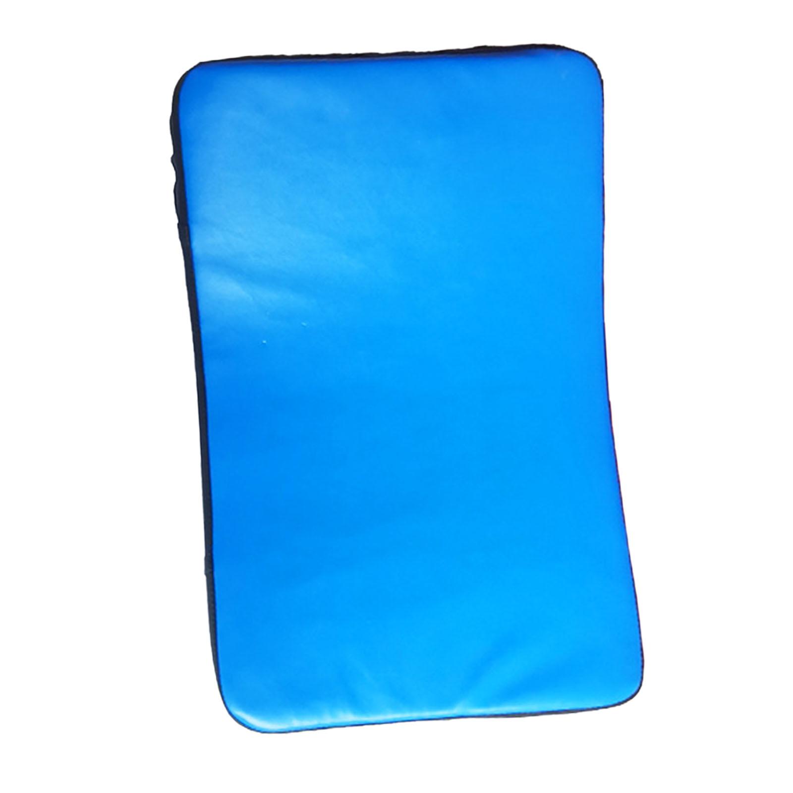 Magideal - Almohadilla De Boxeo, Escudo De Patada De Muay Thai, Objetivo De Mano Para Pie De Karate, Escudo De Ataque De Kickboxing Curvo Para Muay Thai Mma Azul