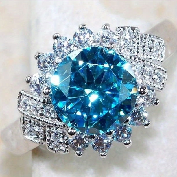 1pc Classic Zircon Ring Of High Quality For Wedding For Men And Women
