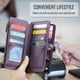 thumbnail image 4 of CaseMe Funda de Cuero para Samsung Galaxy A16 5G Tipo Billetera [Bloqueo RFID] con Ranura para Billetes con Zíper y 10 Tarjetas, Correa de Hombro Magnética de Cuero PU Suave para Samsung Galaxy A16 5, 4 of 13