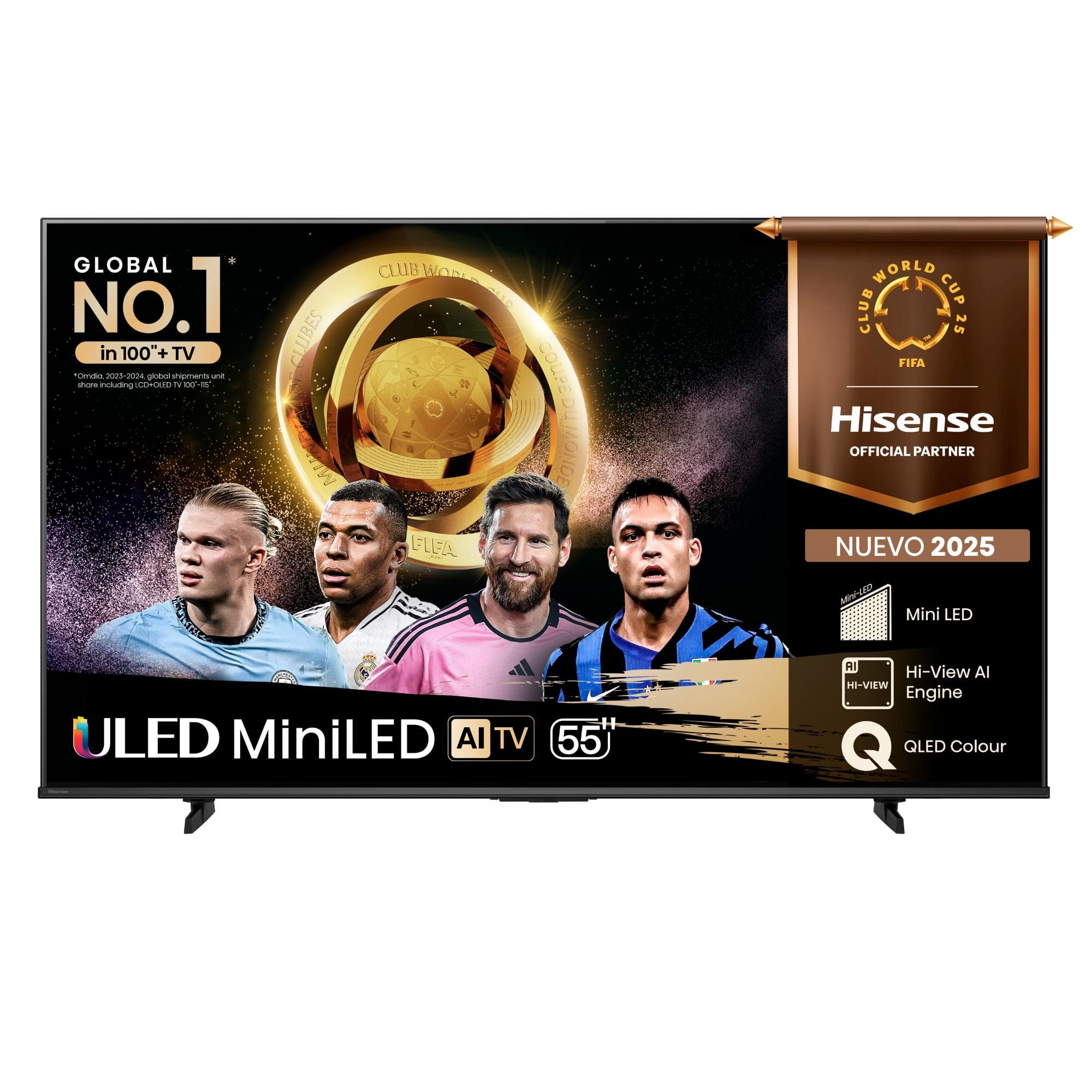 Televisor 55"" Mini Led 4K Uhd 55U6Qv Smart Tv Hisense