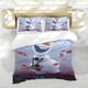 thumbnail image 5 of Olaf Conjunto de sábanas temático, trío de piezas, cómodo y amigable con la piel, diseño único, regalo de decoración para el hogar para familiares, amigos y fans, 90 cm * 190 cm, 5 of 6