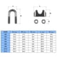 thumbnail image 4 of Abrazadera de cable de cable Favordrory M3 de acero inoxidable, 20 unidades, 4 of 7