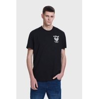 Fashionspark - Polera Hombre Doble Print Negro - Vii