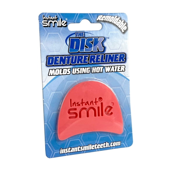 Disco rebaseador instantáneo para dentaduras Instant Smile, moldeable con agua caliente