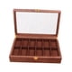 thumbnail image 5 of Caja De Reloj Expositor De Madera Organizador 10 Ranuras Nogal Madera, 5 of 5