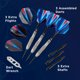 thumbnail image 3 of Barril Darts Viper Shark con forma de aleta de tiburón, 25 g, 80% tungsteno, negro, 3 of 9
