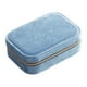 thumbnail image 3 of Caja De Almacenamiento De Joyas Estuche De Almacenamiento De Viaje Vitrina Para Anillos Relojes Espárragos Azul, 3 of 3