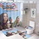 thumbnail image 1 of Dragon Quest-theme 4-Piece Shower Curtain Set with Rugs, Waterproof Bathroom Decor Set Includes Bath Mat, U-Shaped Rug, Toilet Lid Cover and Curtain with Hooks, 1 of 6