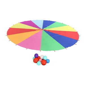 Bothyi - Juego De Playa Con Sombrilla Arcoíris Y Paracaídas Interactivo Con Percepción Del Color